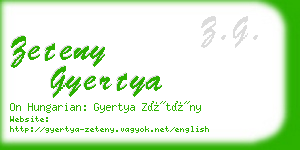 zeteny gyertya business card